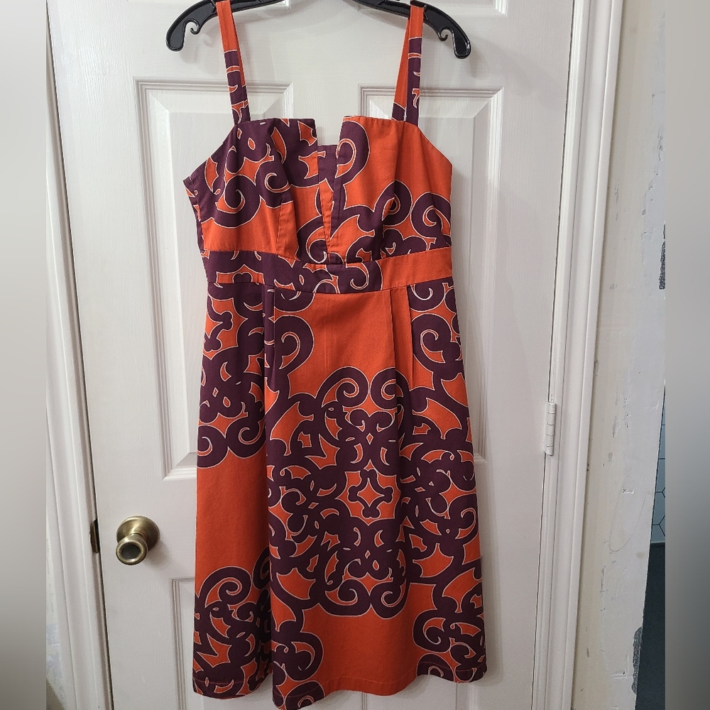 Merona Orange and Purple Women's Dress